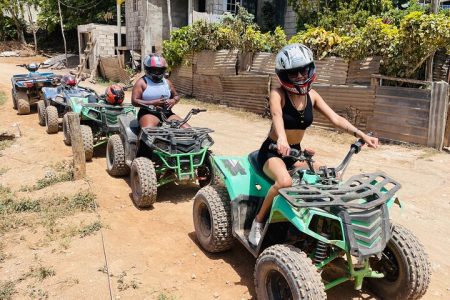 Private combo Dunn’s river falls with zip line ATV day Tour